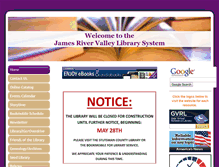 Tablet Screenshot of jamesriverlibrary.org